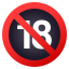 No one under eighteen :underage: 🔞