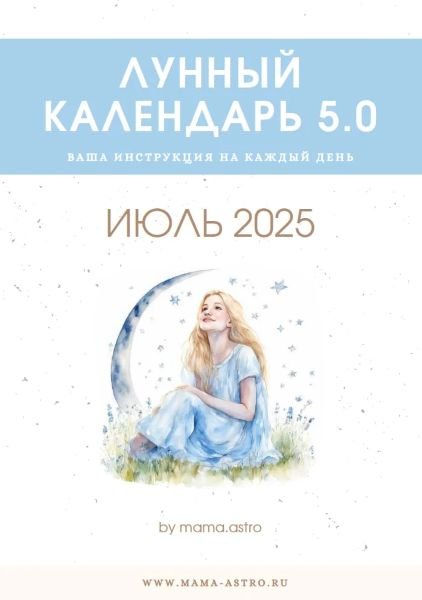mama.astro / Алёна Белякова - Лунный календарь 5.0. Ваш инструмент на каждый день, Июль 2025
