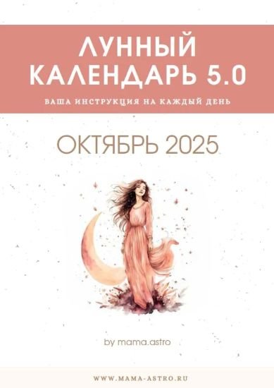 mama.astro / Алёна Белякова - Лунный календарь 5.0. Ваш инструмент на каждый день, октябрь 2025