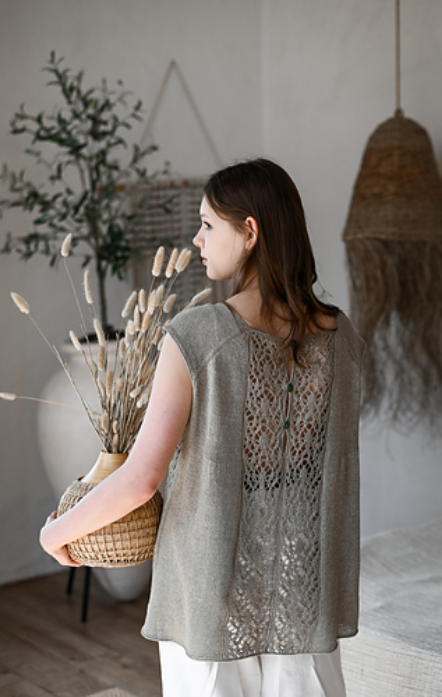 knitforsweet / Наталья Пелых - Женский топ The wonder garden