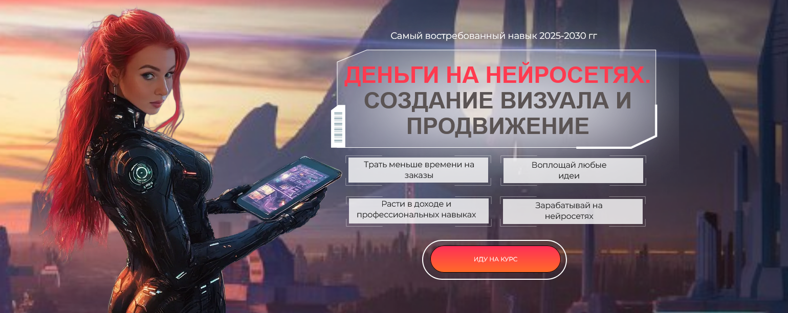 Юлия Берсенева - Деньги на нейросетях. Создание визуала и продвижение