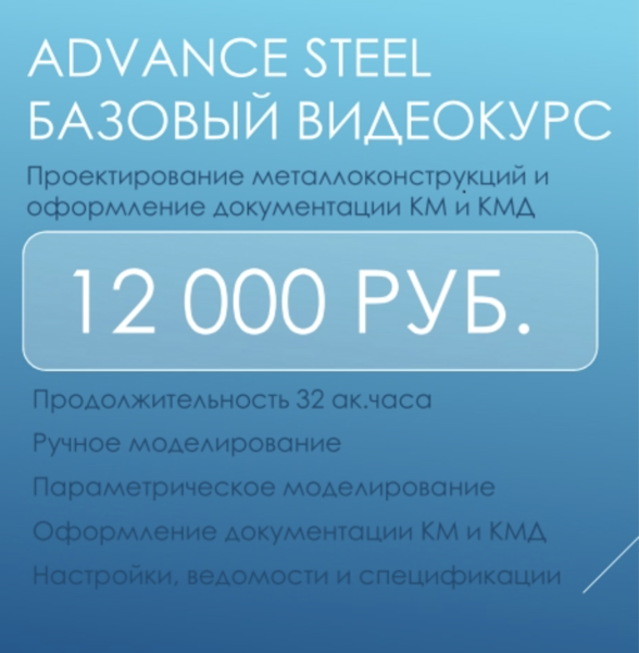 Алексей Чечулин - Advance Steel Базовый видеокурс