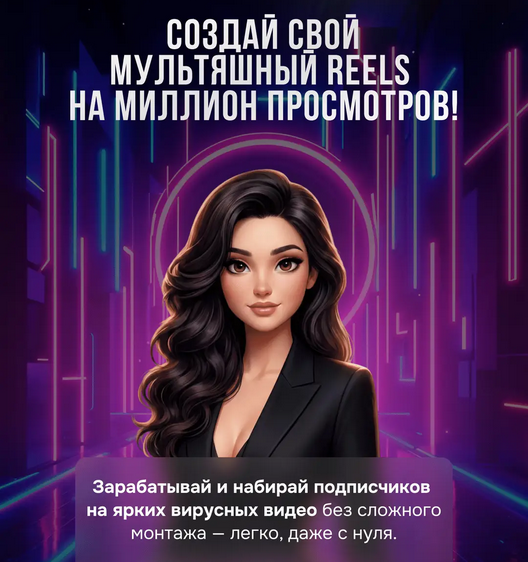Дарья Рейшвиц - Создай свой мультяшный Reels на миллион просмотров