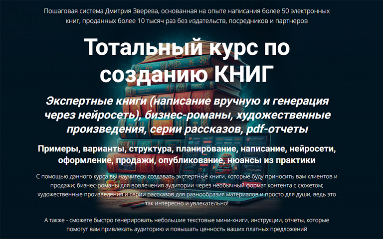 Дмитрий Зверев - Тотальный курс по созданию книг. Продвинутый модуль. Второй пакет