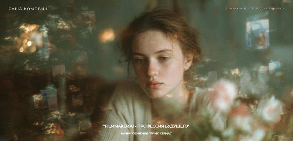 Саша Комович → Filmmaker.AI / komovich.sasha - Профессия будущего. Тариф Эксперт