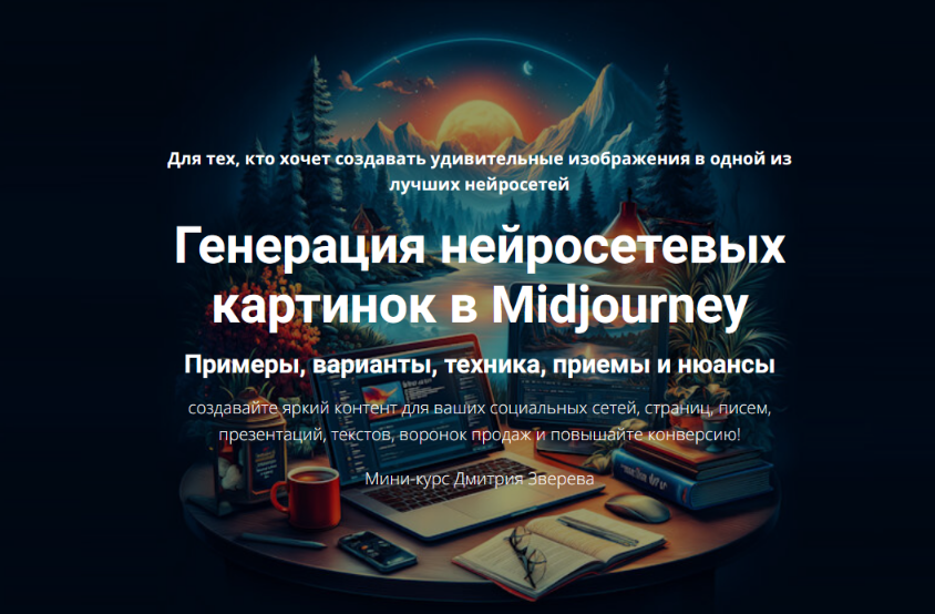 Дмитрий Зверев - Генерация нейросетевых картинок в Midjourney. Тариф Про нейросеть Midjourney