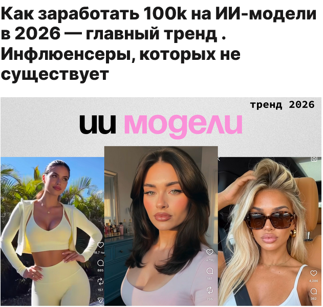 ИИ / Only Stars - Модели: Faceless-блог
