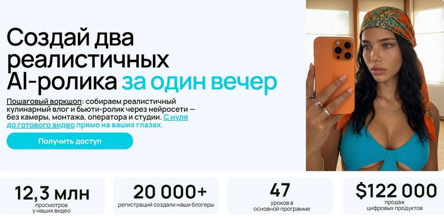 City Lens Academy - 2 реалистичных ролика через AI без монтажа