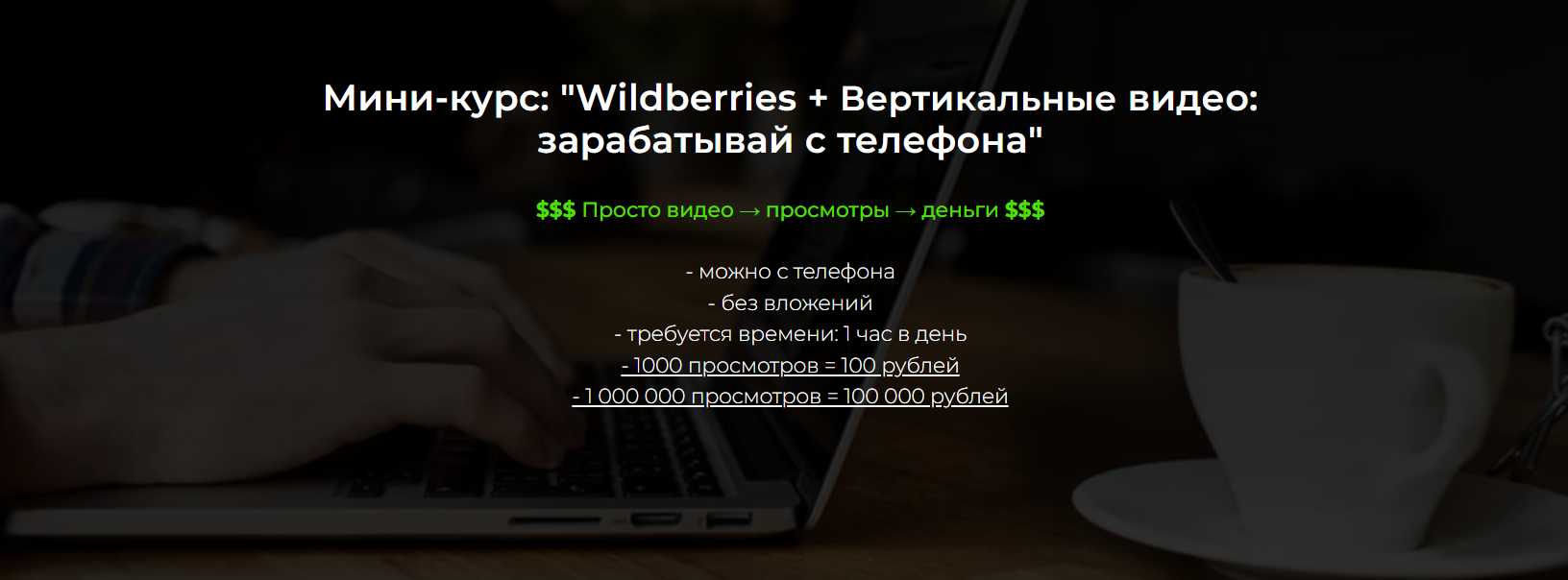 Александр Пуминов - Wildberries + Вертикальные видео: зарабатывай с телефона