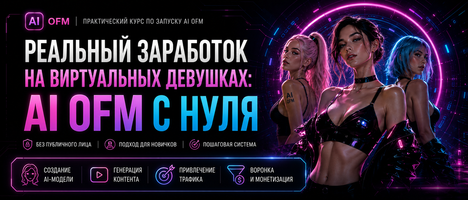 johnny-team - Реальный заработок на виртуальных девушках: AI OFM с нуля
