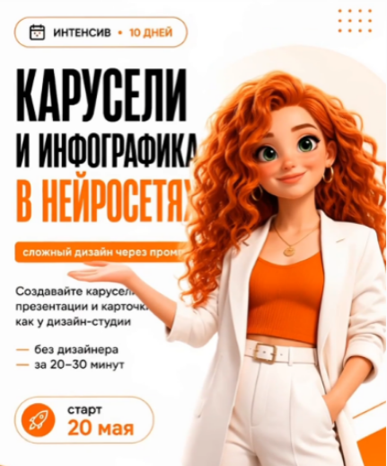 Светлана Стрижакова - Карусели и инфографика в нейросетях
